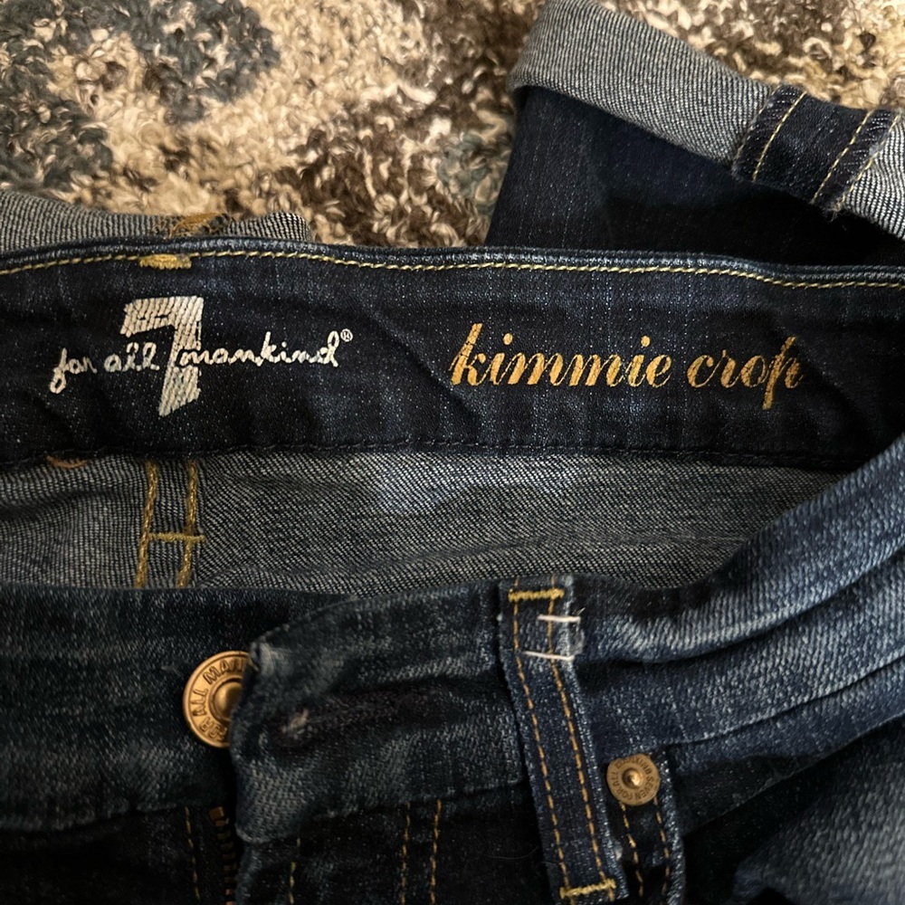 7 For all Mankind- The Kimmie Crop Sz26